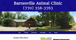 Desktop Screenshot of barnesvilleanimalclinic.com